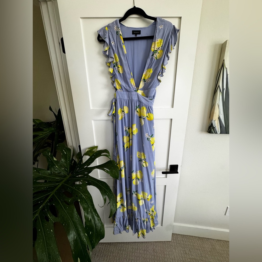 Majorelle Sweet Pea Dress in Blue Lemon